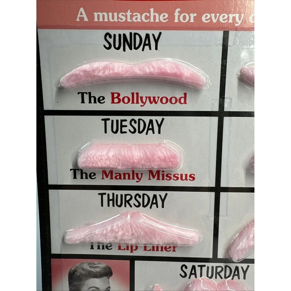 Accoutrements Stick on PINK MUSTACHES FOR GIRLS Costumes Halloween Masquerade